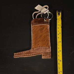 Brown Cowboy Boot Keychain